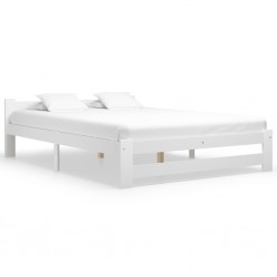 Sonata Рамка за легло, бяла, бор масив, 180х200 см - Легла