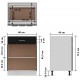 Sonata Комплект кухненски шкафове от 4 части, черен, ПДЧ