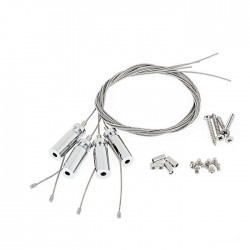 Комплект метални въжета за висящ монтаж на LED панели - Dianid