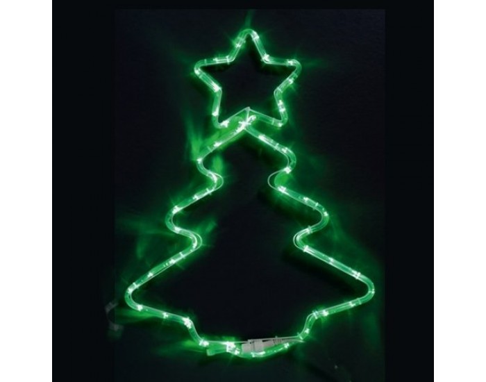 Коледна елха - 72 зелени LED лампички