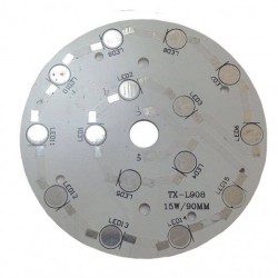 Кръгла алуминиева платка за светодиодно тяло 15W - Dianid