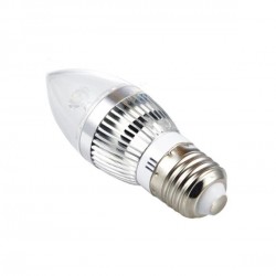 LED свещичка 3х1W, цокъл E27, 220V или 12V, клас A - Dianid