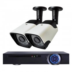 Комплект за видеонаблюдение с 2 Full HD IP PoE камери и NVR - Видеонаблюдение и Алармени системи