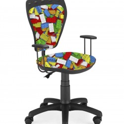 Детски работен стол Memo.bg модел Мини Лего, с подлакътници - Furnit