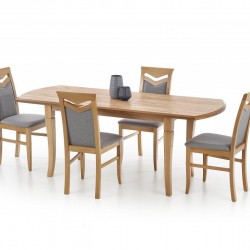 Трапезен комплект BM-Fryderyk 160/240 1 - маса + 4 стола Citrone - Комплекти маси и столове