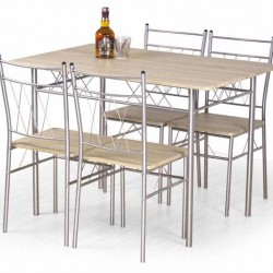 Трапезен комплект BM-Faust 1 - маса + 4 стола - Комплекти маси и столове