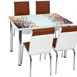 Комплект Маса с 4 стола CB030 - Комплекти маси и столове