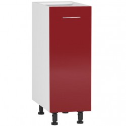 Долен шкаф H30/82-E20, червен гланц - Кухненски шкафове