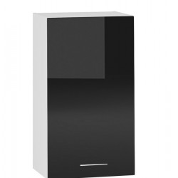 Горен шкаф B 40/72-E20, черен гланц - Кухненски шкафове