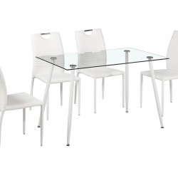 Комплект маса със столове Memo.bg модел Hans White BM - Комплекти маси и столове