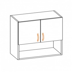 Горен двоен шкаф с ниша Alina 60B-E20 - Кухненски шкафове