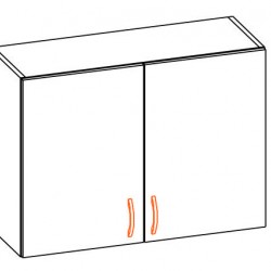 Горен шкаф Alina 80В-E20 елша - Кухненски шкафове