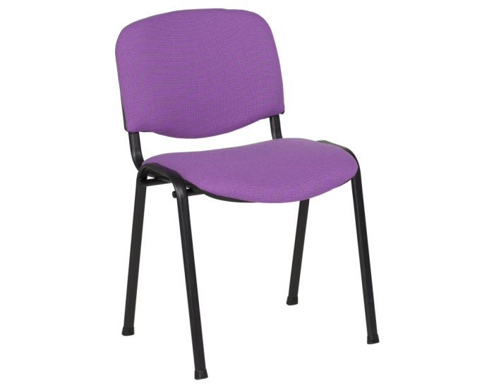 Посетителски стол модел Memo-1130 LUX - лилаво-черен