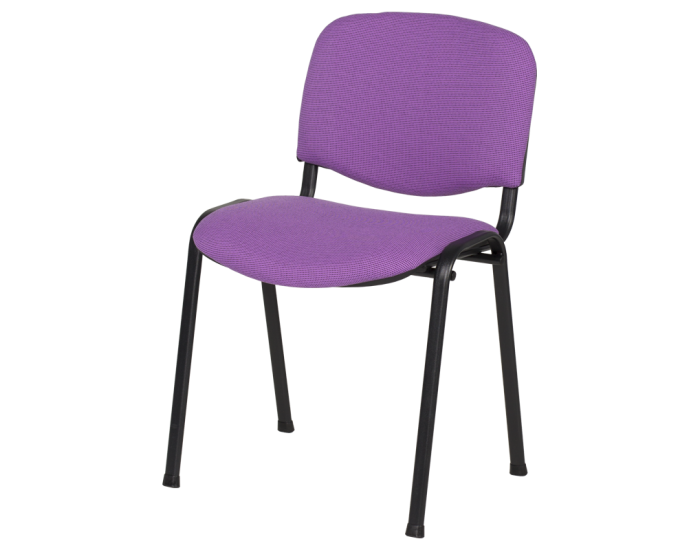 Посетителски стол модел Memo-1130 LUX - лилаво-черен