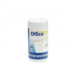 Office 1 Кърпи за почистване на бяла дъска, 100 броя - Обзавеждане на Бизнес обекти