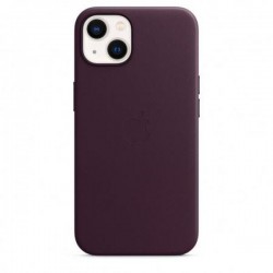 Калъф Apple iPhone 13 Leather Dark Cherry mm143 - Телефони и Таблети
