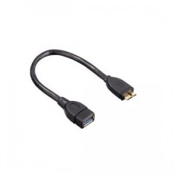 Кабел Hama 54511 OTG USB-MICROUSB 3.0 0.15M - Видео и Мултимедия